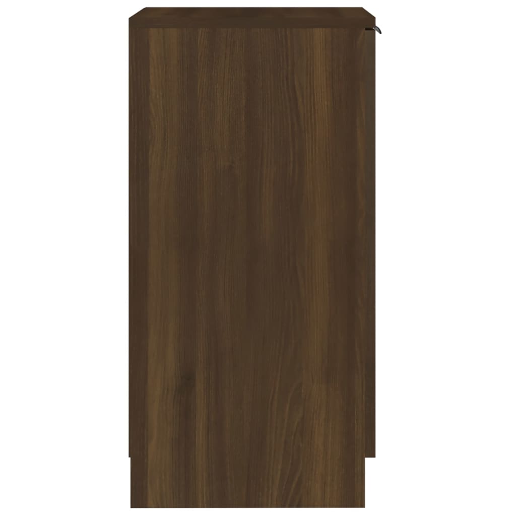 vidaXL skoskab 30x35x70 cm konstrueret træ brun egetræsfarve