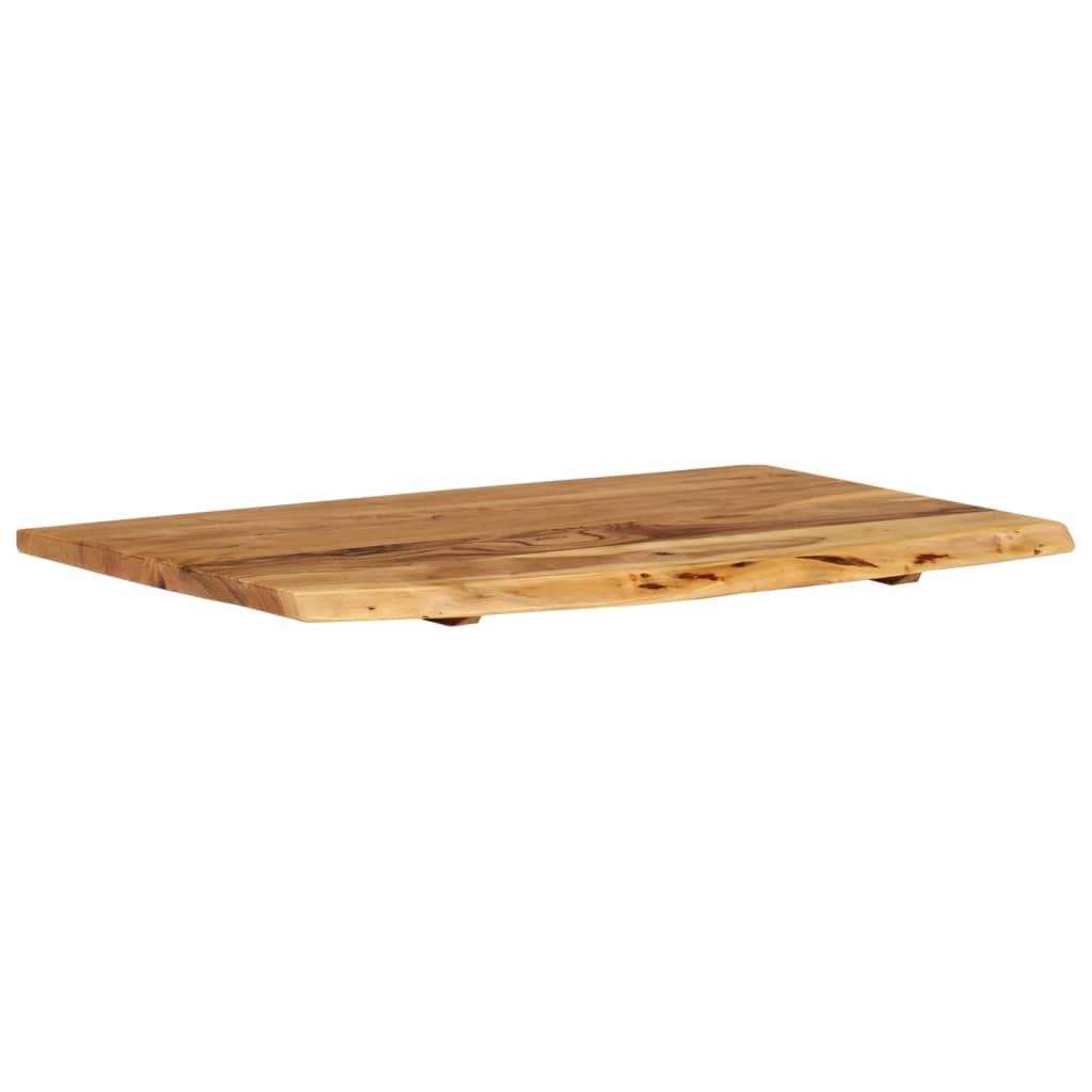 vidaXL bordplade til toiletbord 80x52x2,5 cm massivt akacietræ