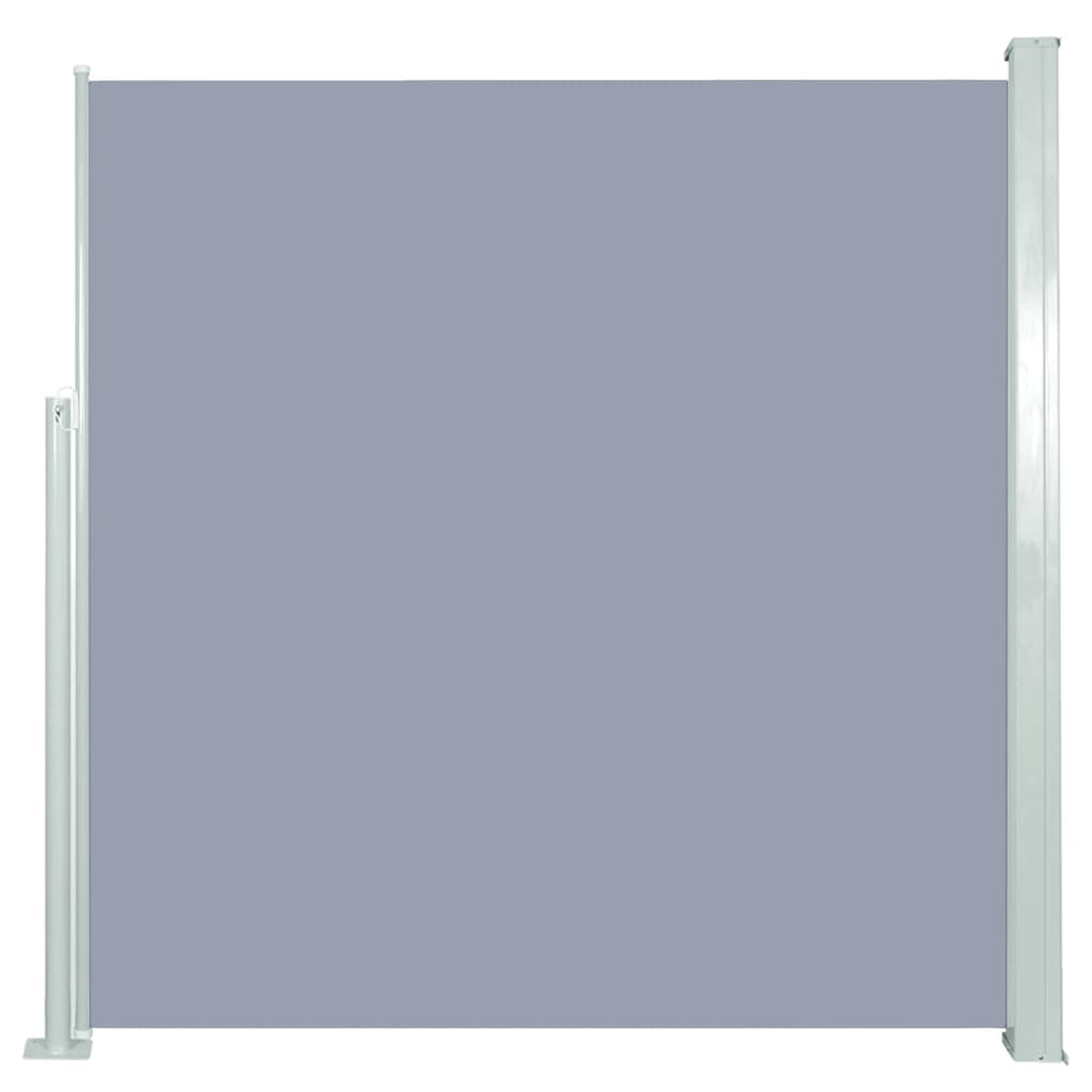vidaXL sammenrullelig sidemarkise 140 x 300 cm grå
