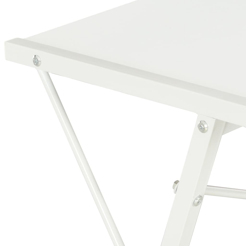 vidaXL skrivebord med hylde 116 x 50 x 93 cm hvid