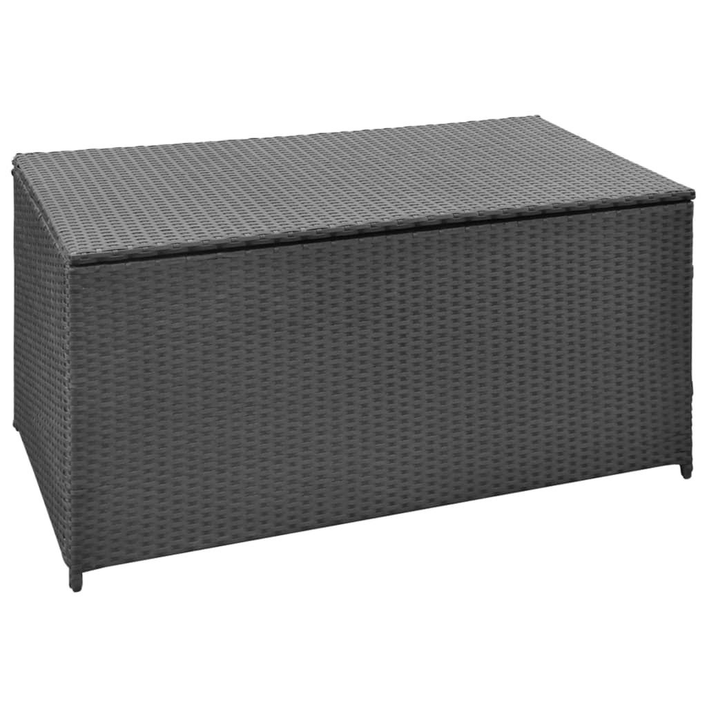 vidaXL udendørs opbevaringkasse sort 120x50x60 cm polyrattan