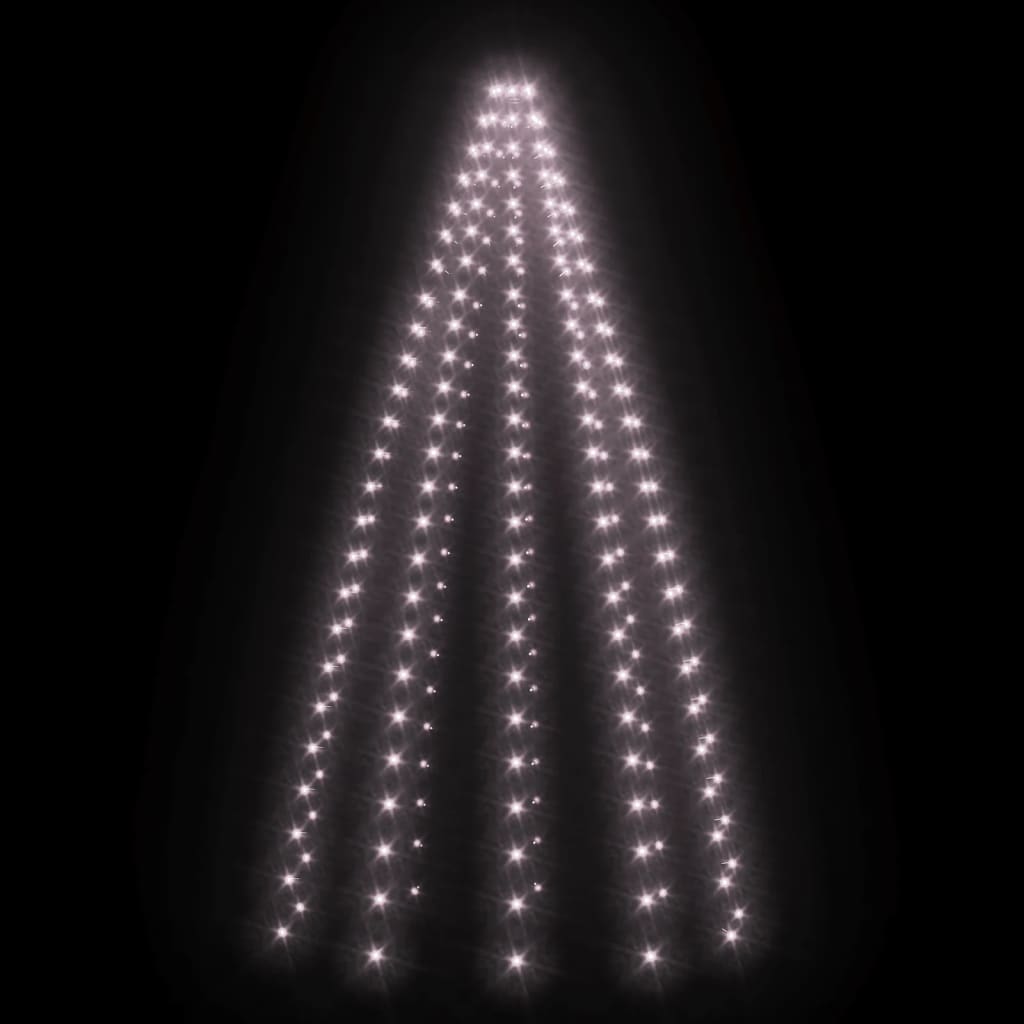 vidaXL lysnet til juletræ 250 lysdioder 250 cm
