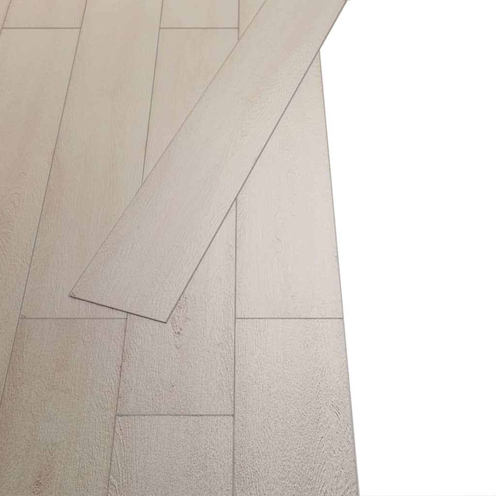 vidaXL selvhæftende PVC-gulvplanker 5,21 m² 2 mm egetræ brun
