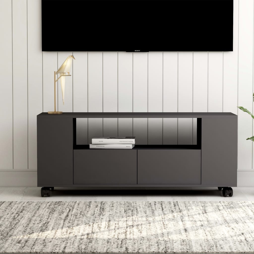 vidaXL tv-bord 120x40x40 cm konstrueret træ grå