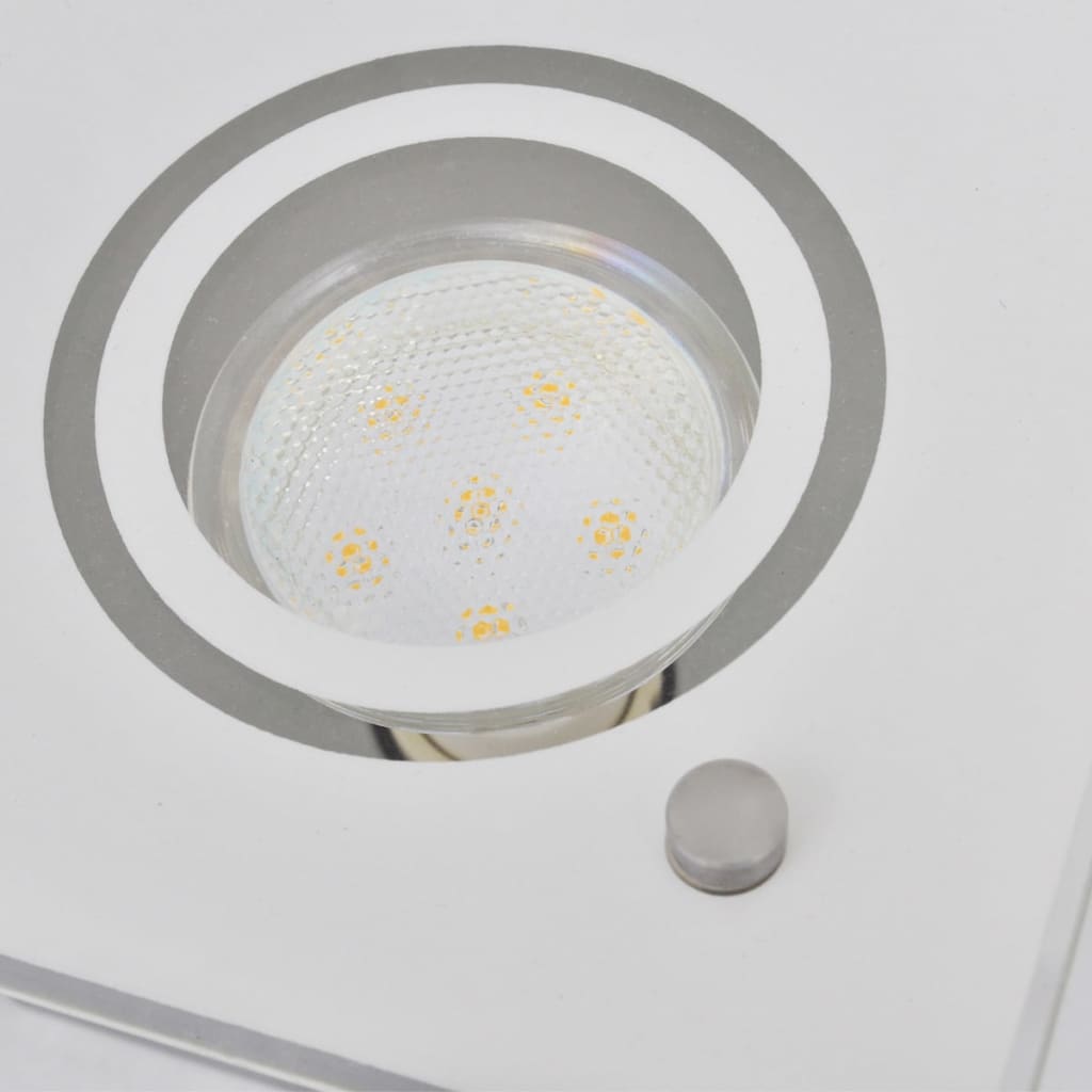 Kvadratisk loftslampe med 4 LED-pærer
