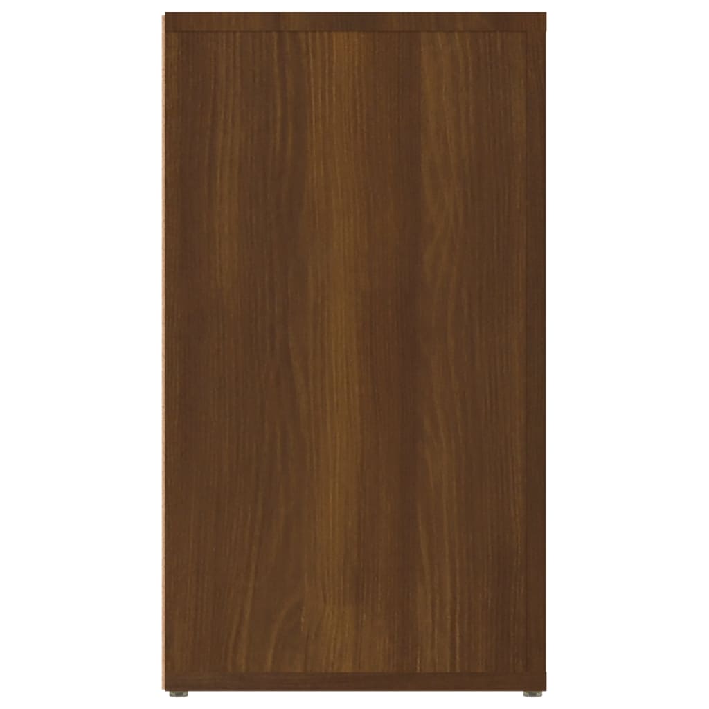 vidaXL skænk 80x30x54 cm konstrueret træ brun egetræsfarve