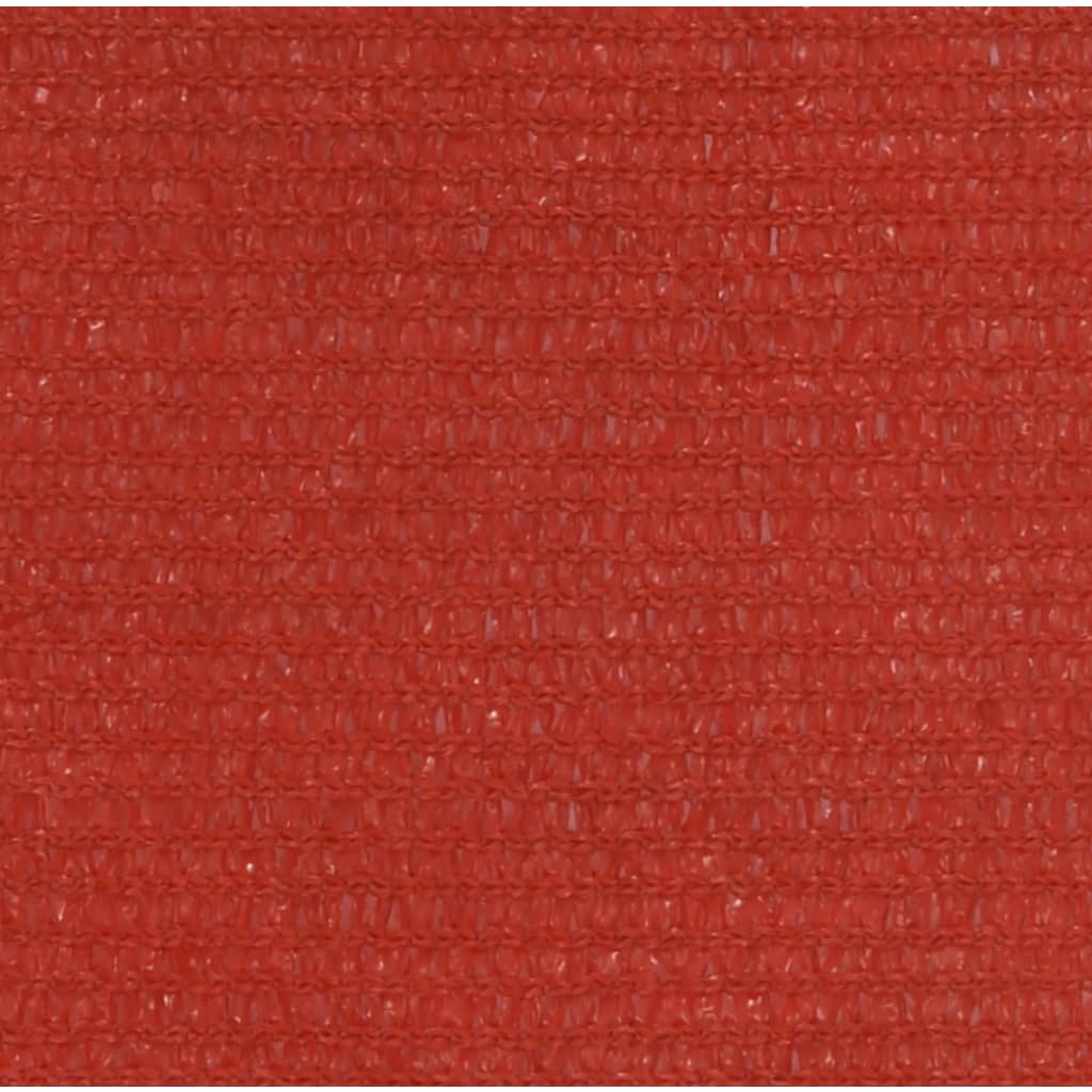 vidaXL solsejl 160 g/m² 4,5x4,5x4,5 m HDPE rød
