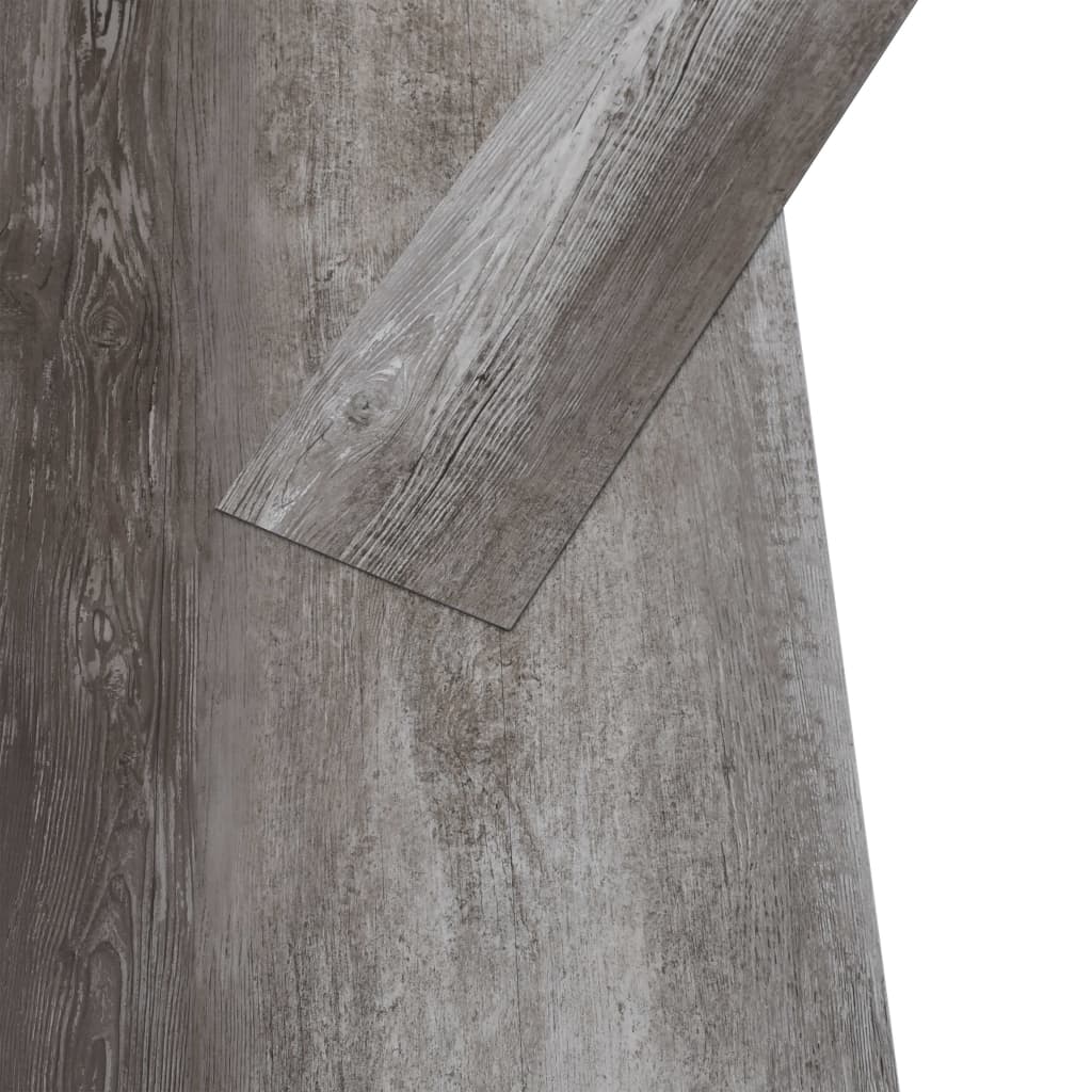 vidaXL ikke-selvklæbende gulvbrædder 5,26 m² 2 mm PVC stribet trælook