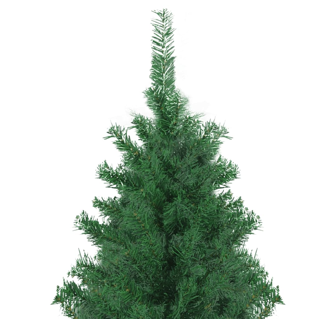 vidaXL kunstigt juletræ med juletræsfod 500 cm grøn