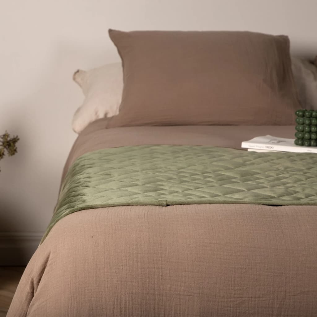 Venture Home sengetæppe Jilly 80x260 cm polyester grøn