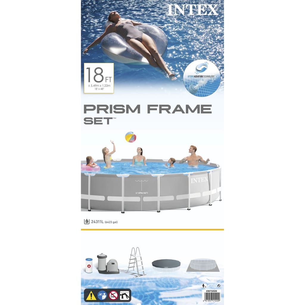 Intex Prism Frame swimmingpoolsæt 549x122 cm 26732GN
