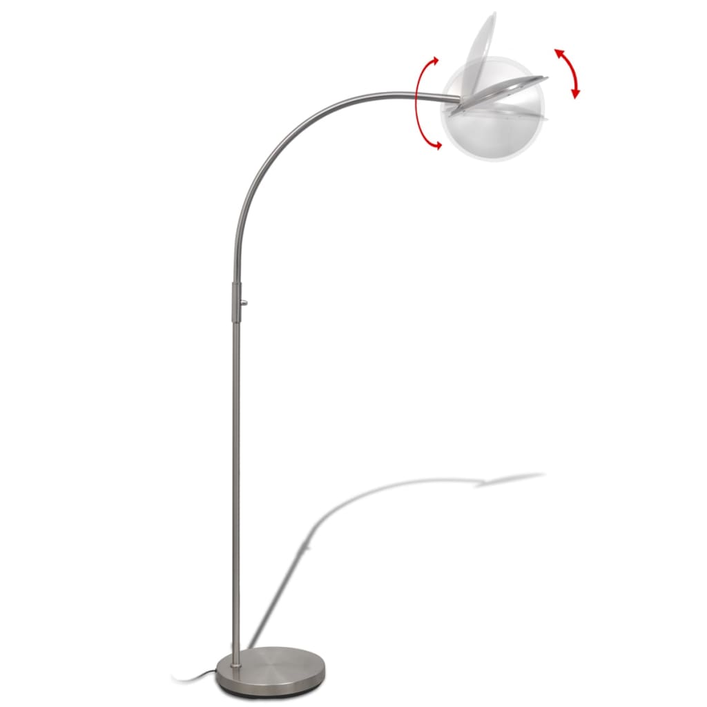 vidaXL LED-standerlampe i buet design, med dæmpning, 18 W