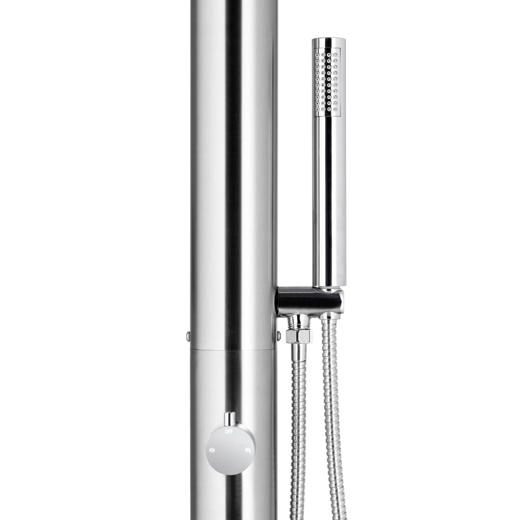 vidaXL havebruser 225 cm rustfrit stål