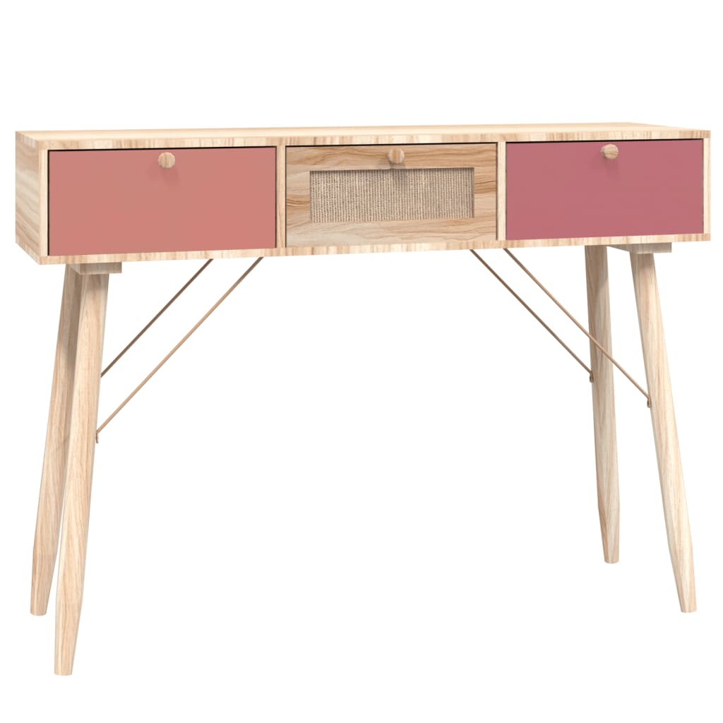 vidaXL konsolbord med skuffer 105x30x75 cm konstrueret træ
