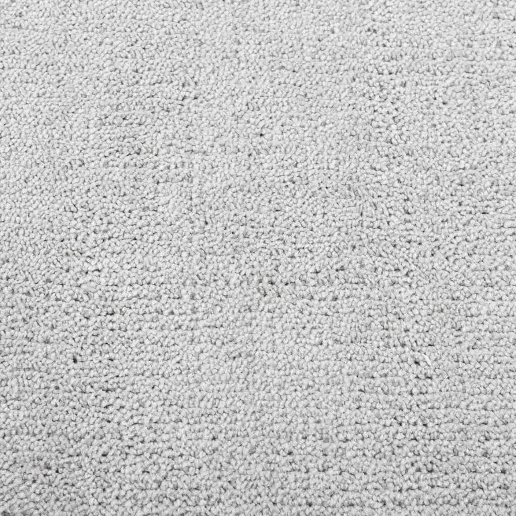 vidaXL gulvtæppe OVIEDO Ø 160 cm kort luv grå