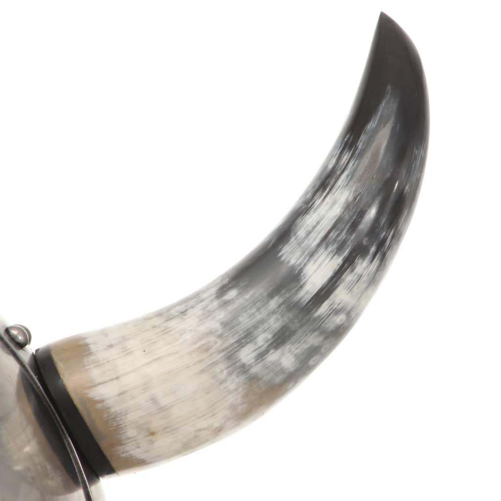 vidaXL vikingehjelm til rollespil stål sølvfarvet