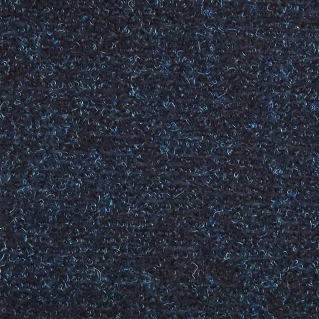 vidaXL selvklæbende trappemåtter 10 stk. 65x21x4 cm tuftet marineblå
