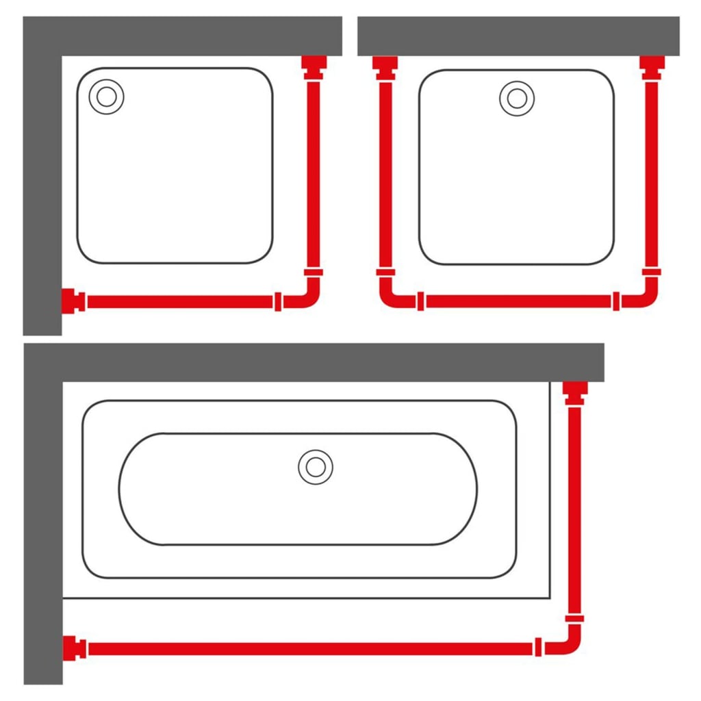 Sealskin badeforhængsstang Easy-Roll mat aluminium
