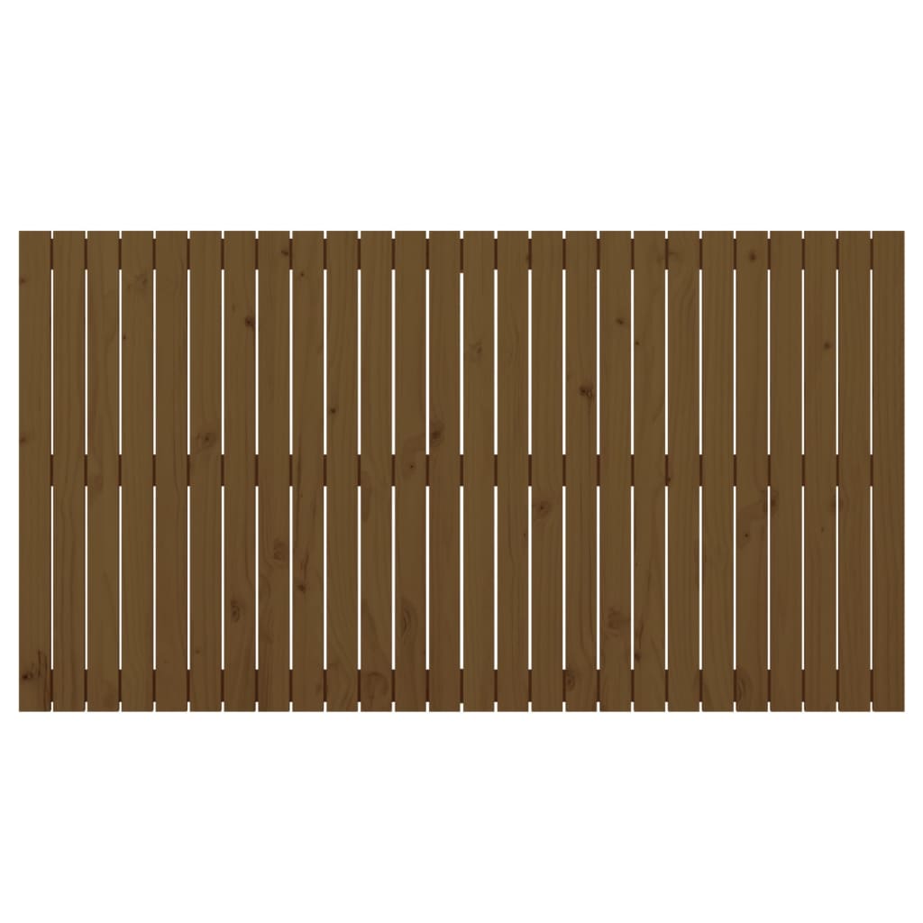 vidaXL sengegavl 166x3x90 cm massivt fyrretræ gyldenbrun