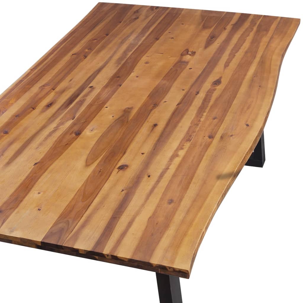 vidaXL spisebord massivt akacietræ 200 x 90 cm