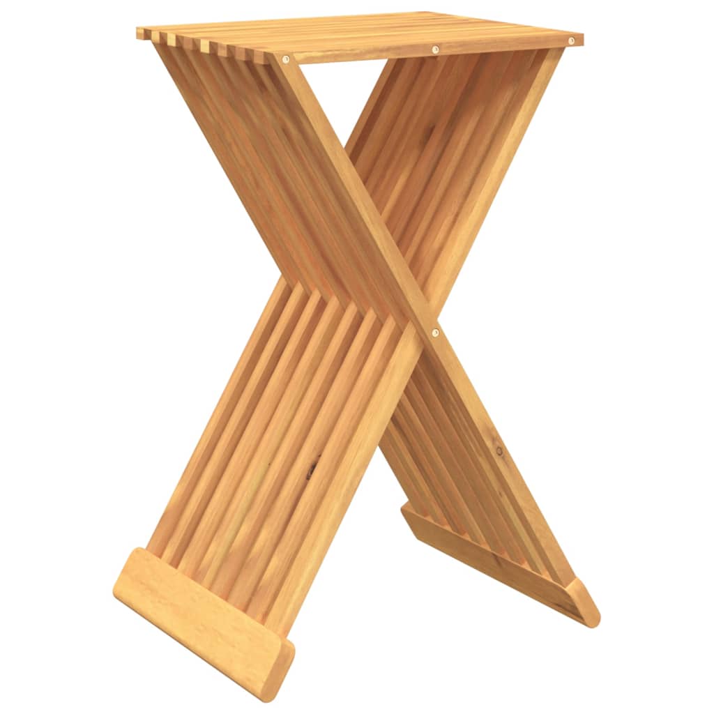 vidaXL foldbar taburet 40x32,5x70 cm massivt teaktræ