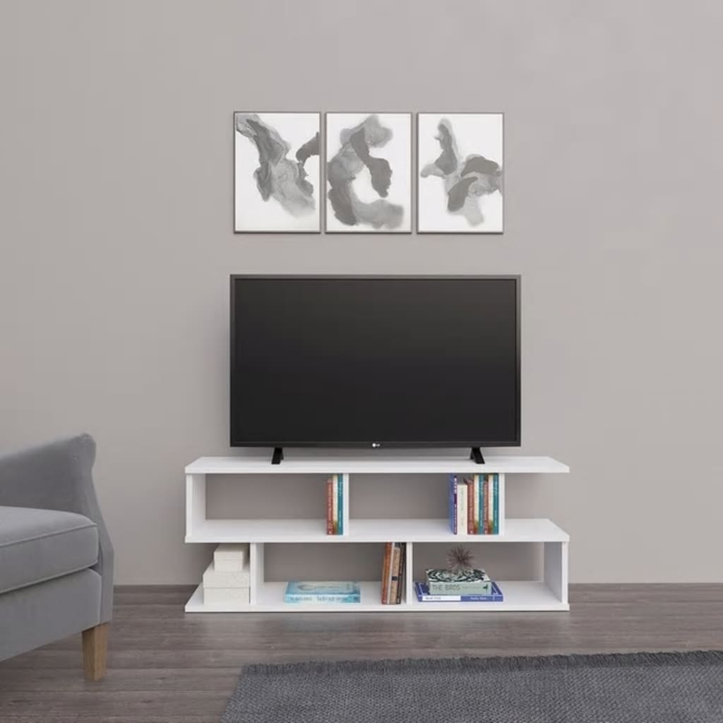 Homemania tv-bord Su 120x29,6x45 cm hvid