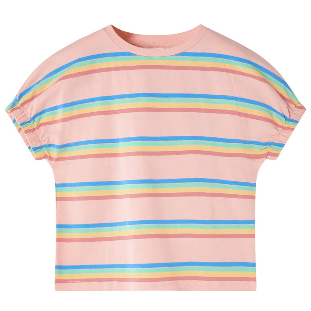 T-shirt til børn str. 92 ferskenfarvet