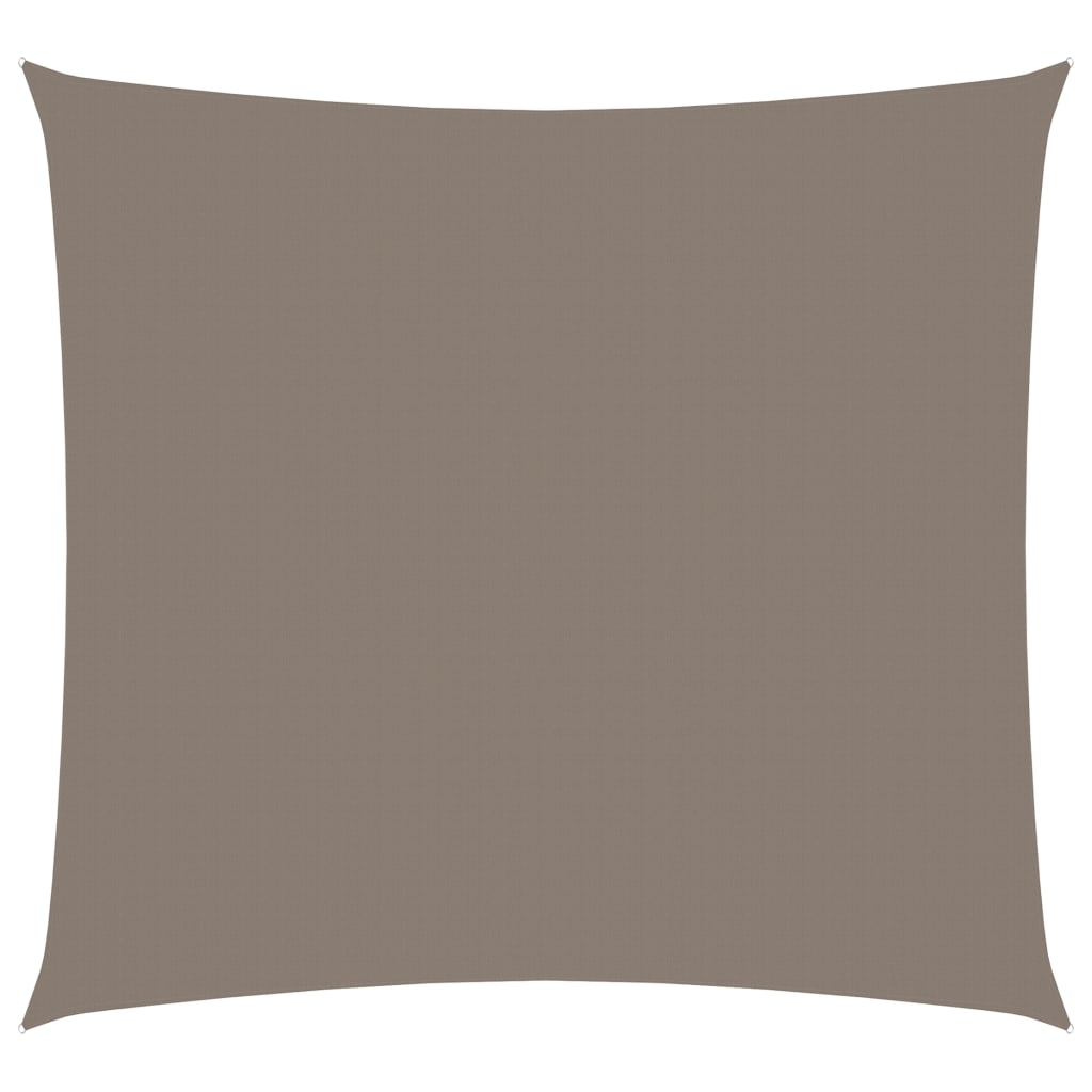 vidaXL solsejl 2,5x2,5 m firkantet oxfordstof gråbrun