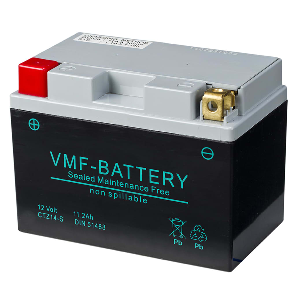 VMF Powersport AGM-batteri 12 V 11,2 Ah FA YTZ14-S