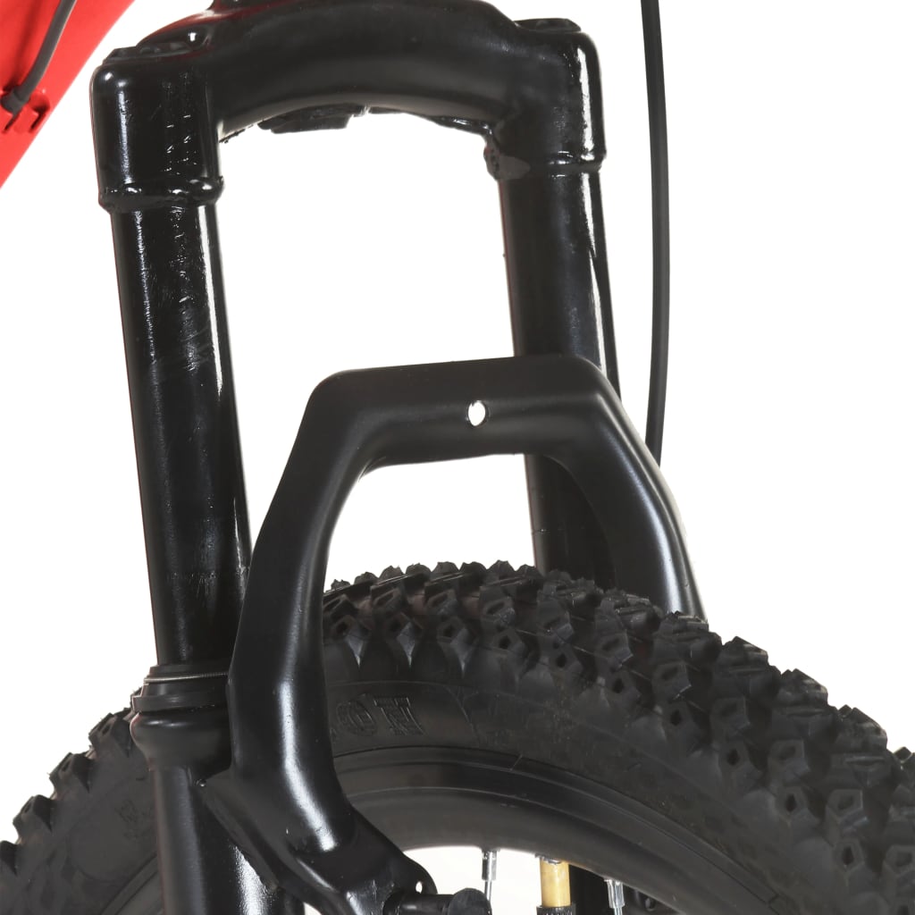vidaXL mountainbike 21 gear 27,5 tommer hjul 38 cm rød