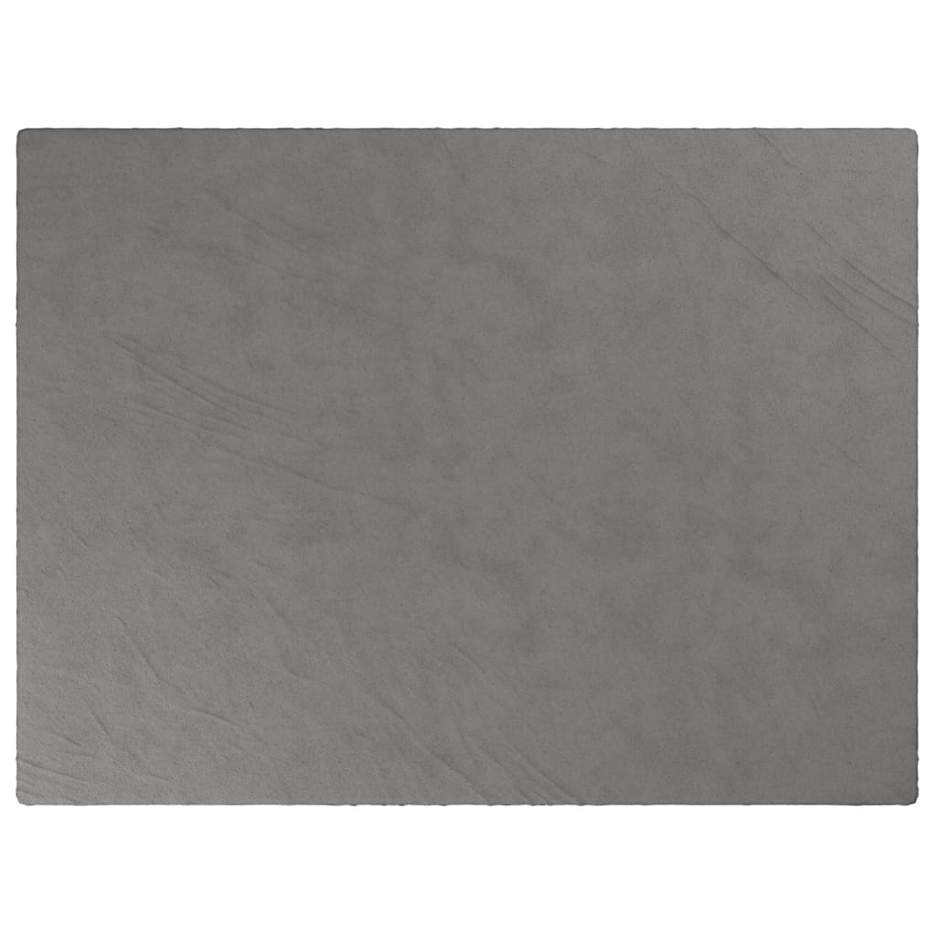 vidaXL tyngdetæppe med betræk 150x200 cm 7 kg stof grå