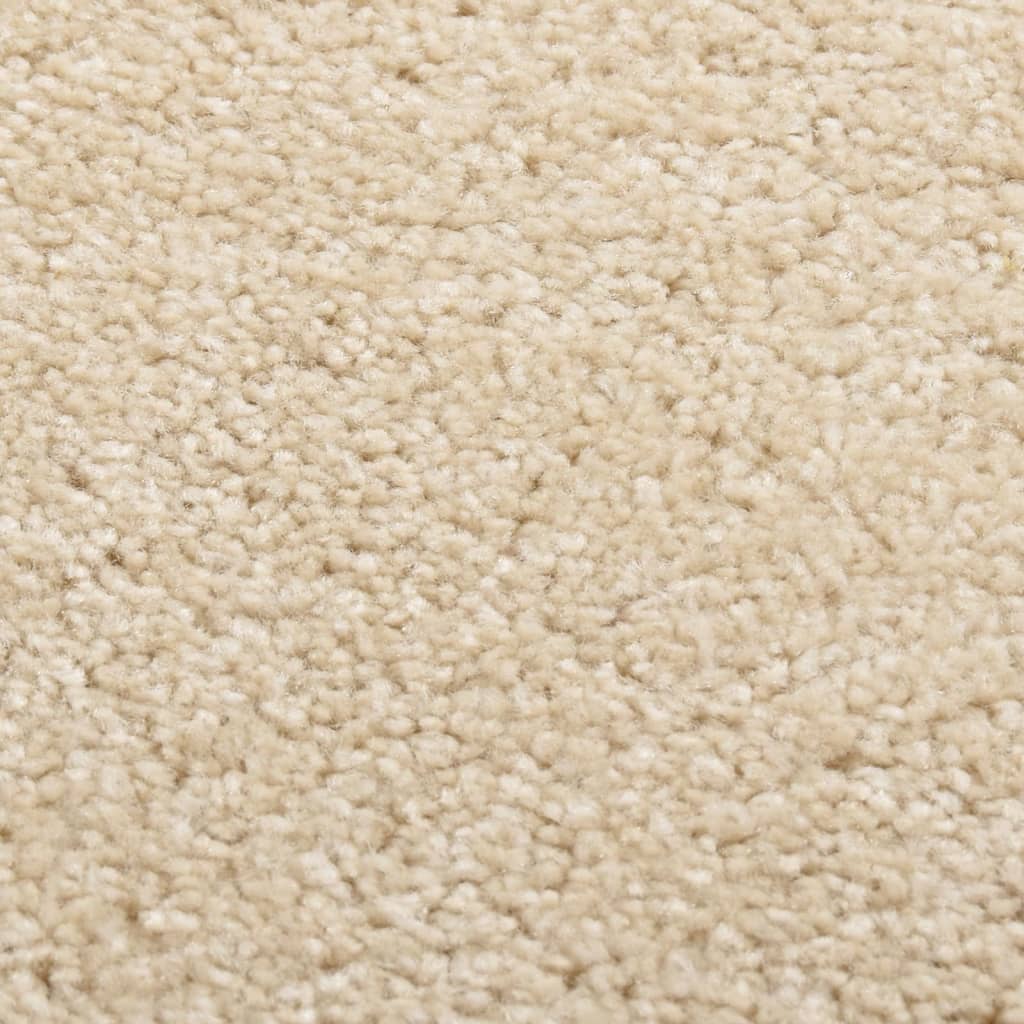 vidaXL gulvtæppe 160x230 cm kort luv beige
