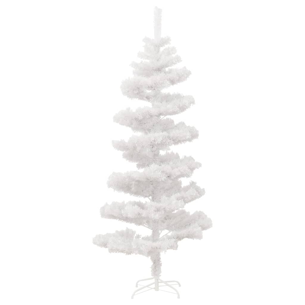 vidaXL juletræ med lys og juletræsfod PVC 180 cm hvid