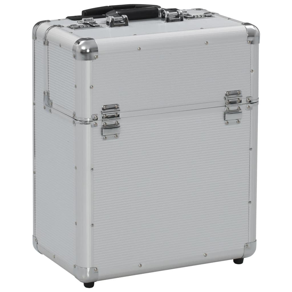 vidaXL kuffert 39 x 47 x 25 cm sølvfarvet aluminium
