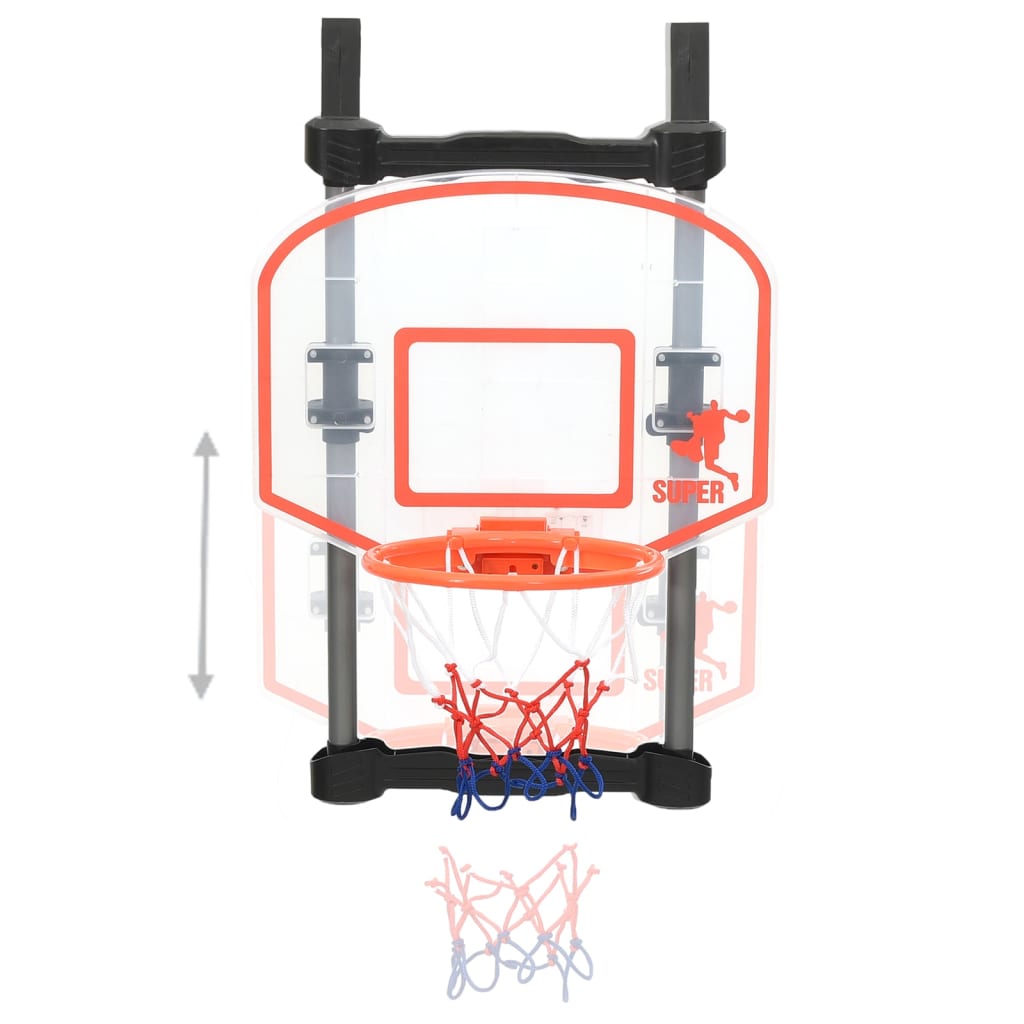 vidaXL basketballsæt til børn dørophængt justerbart