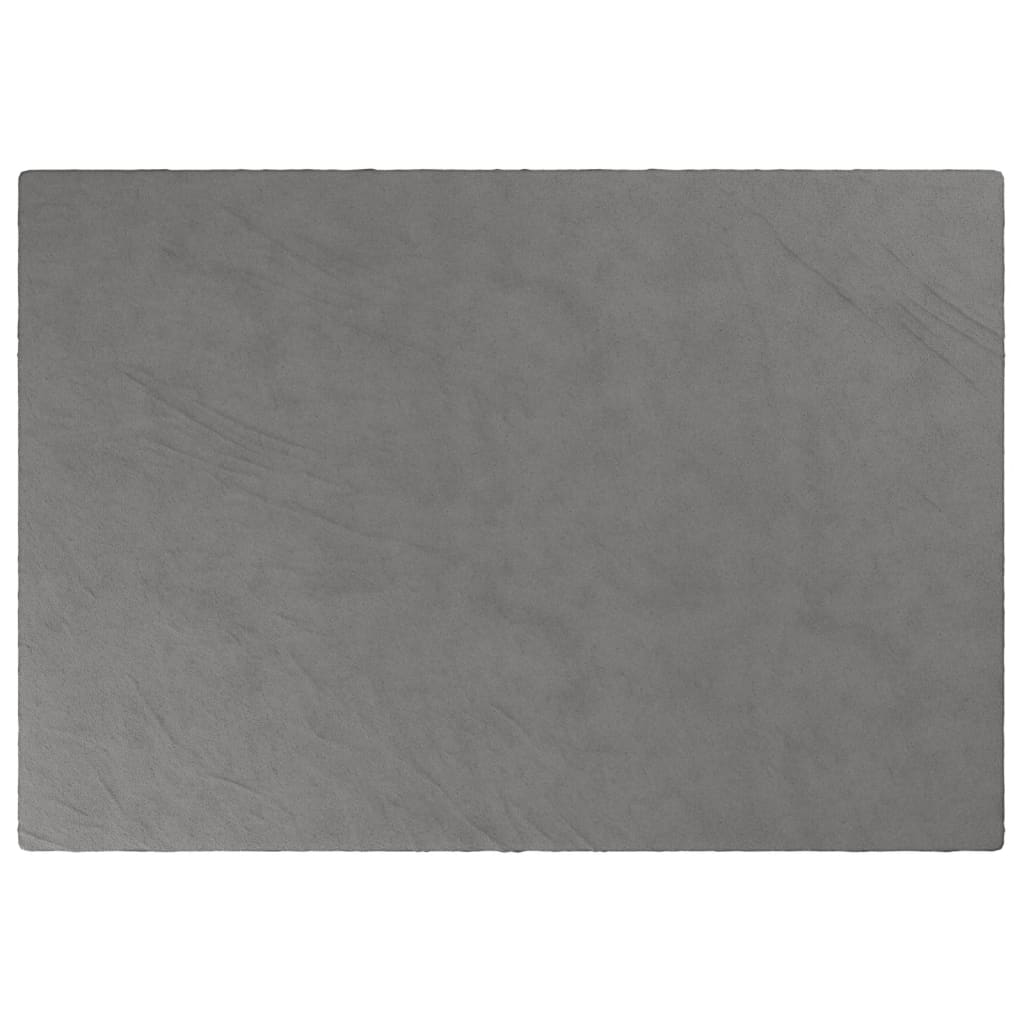 vidaXL tyngdetæppe med betræk 135x200 cm 10 kg stof grå