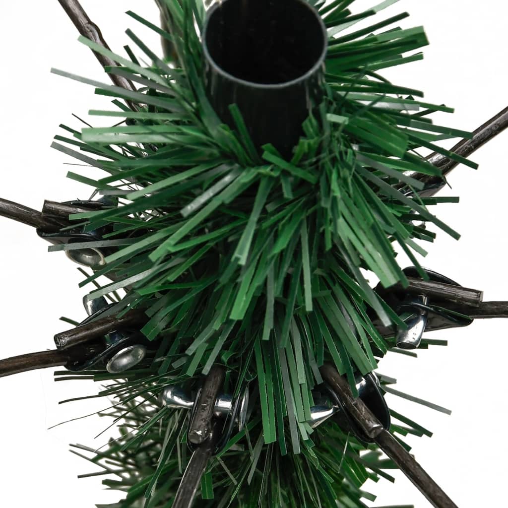 vidaXL kunstigt juletræ med juletræsfod 120 cm hængslet
