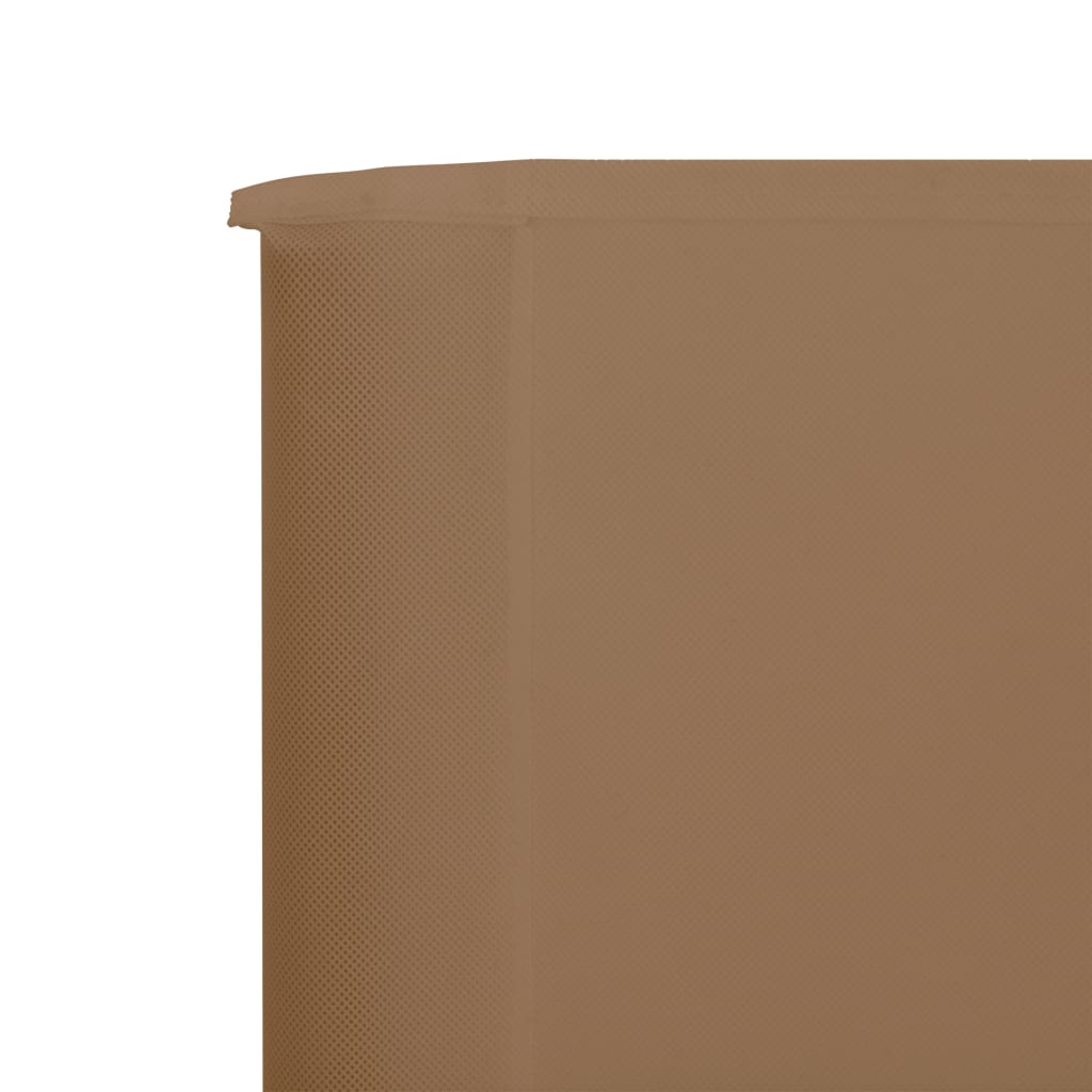 vidaXL 3-panels læsejl 400x160 cm stof gråbrun
