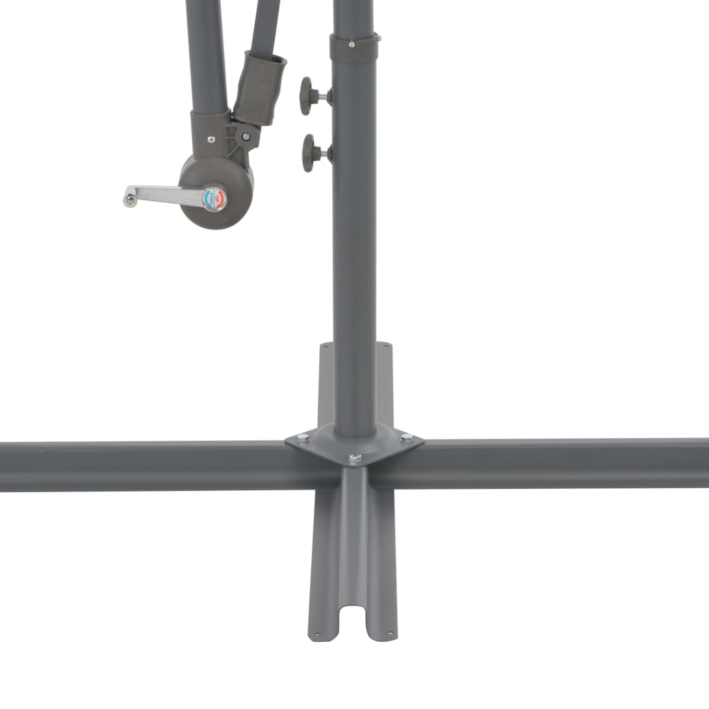 vidaXL hængeparasol med aluminiumstang 300 cm antracitgrå