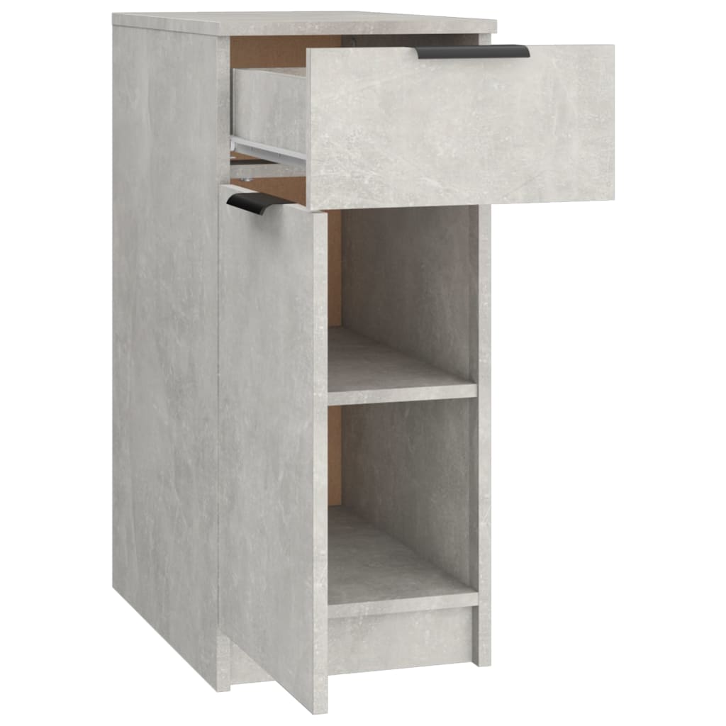 vidaXL skrivebord 33,5x50x75 cm konstrueret træ betongrå