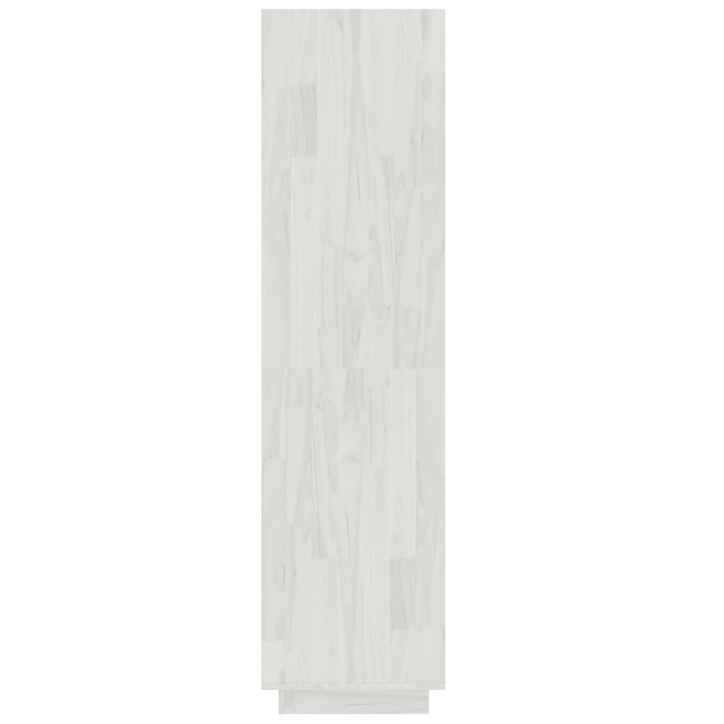 vidaXL bogreol/rumdeler 60x35x135 cm massivt fyrretræ hvid