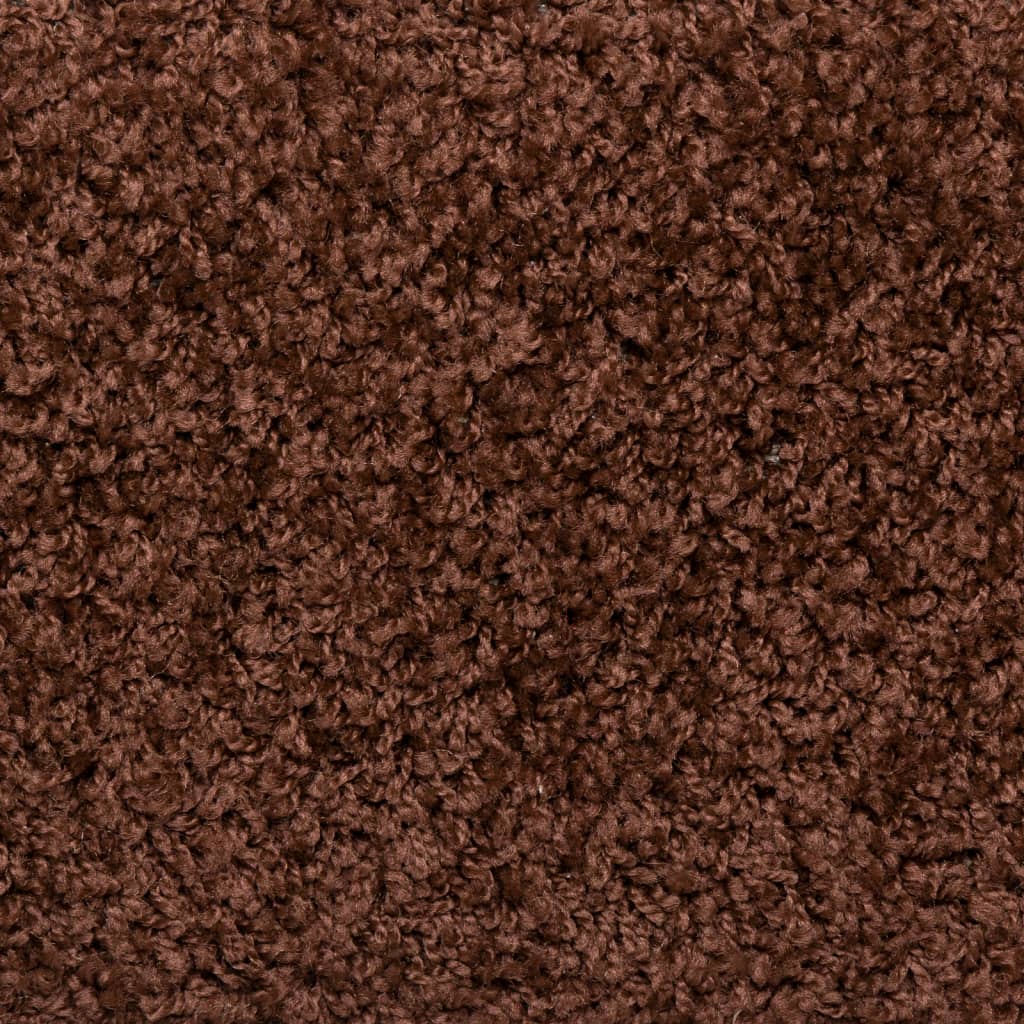 vidaXL 15 stk. trappemåtter 65x21x4 cm brun
