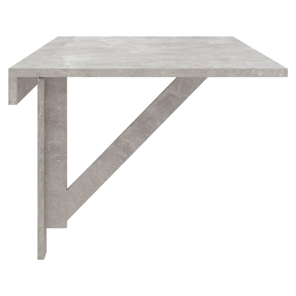 vidaXL væghængt klapbord 100x60x56 cm konstrueret træ betongrå