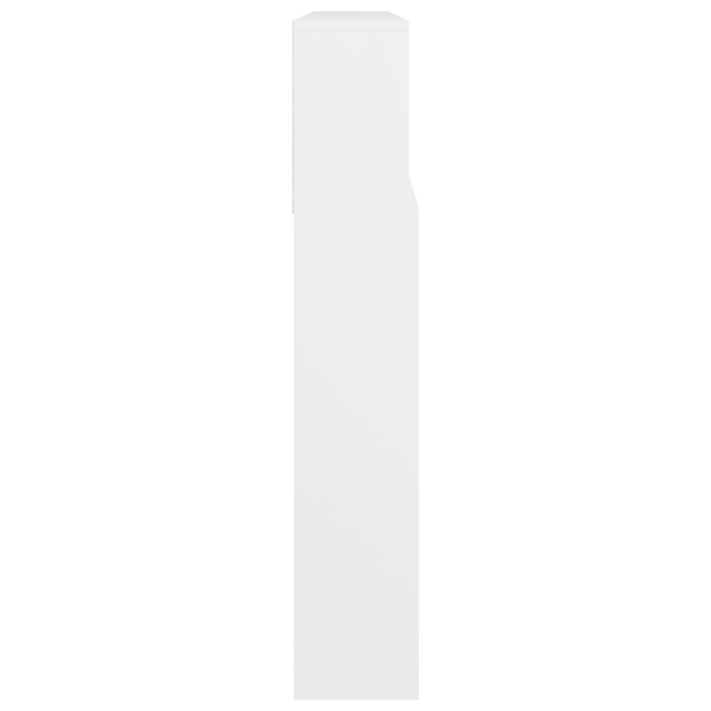 vidaXL sengegavl med opbevaring 220x19x103,5 cm hvid