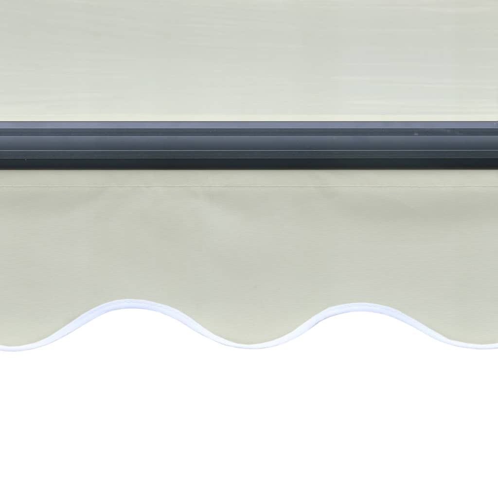 vidaXL manuel markise m. vindsensor & LED 300x250 cm cremefarvet
