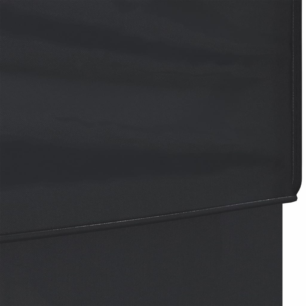 vidaXL foldbart festtelt med sidevægge 3x6 m sort