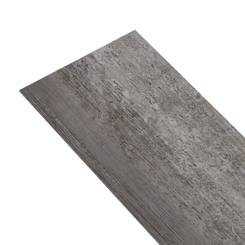 vidaXL selvklæbende gulvbrædder 4,46 m² 3 mm PVC stribet træ