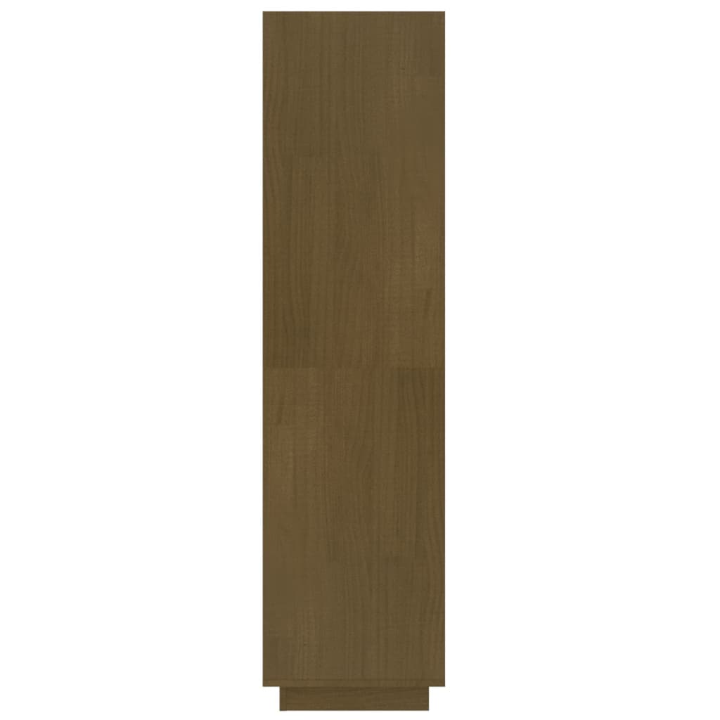 vidaXL bogreol/rumdeler 60x35x135 cm massivt fyrretræ gyldenbrun