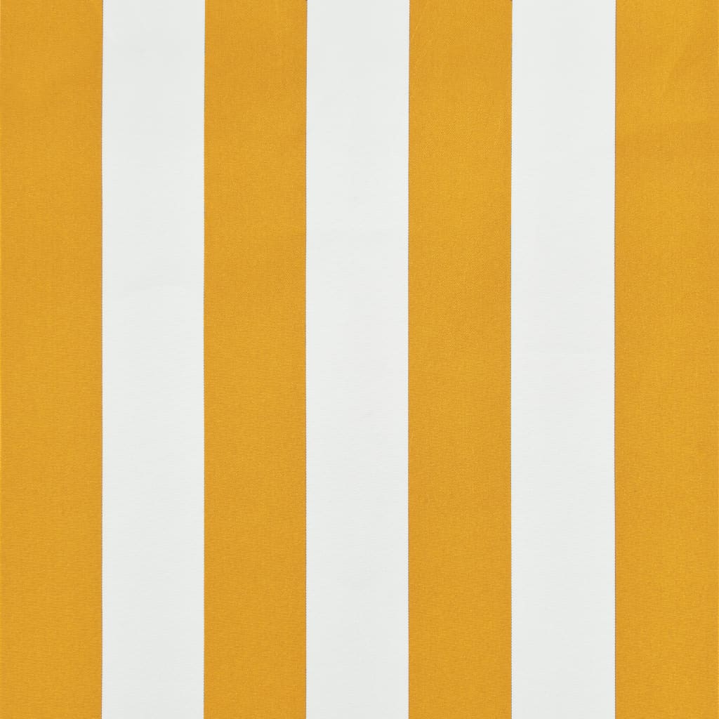 vidaXL foldemarkise med LED 200x150 cm gul og hvid