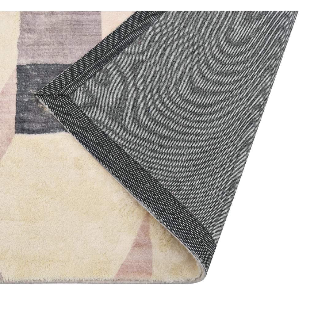 vidaXL gulvtæppe med tryk 160 x 230 cm polyester flerfarvet